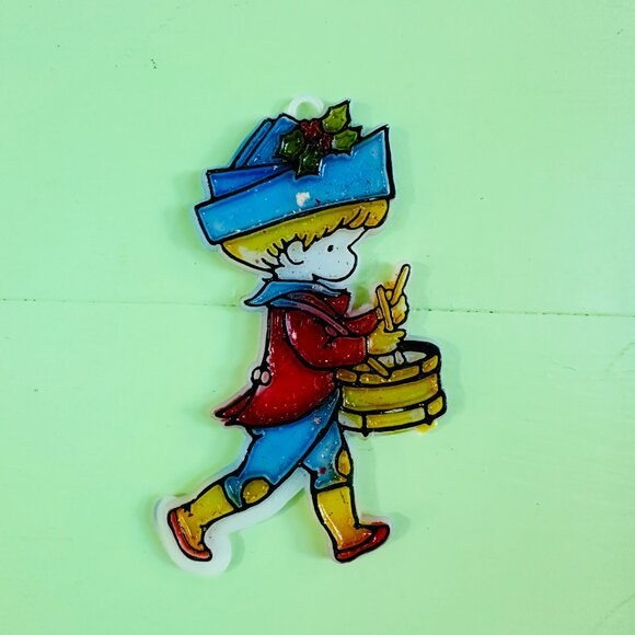 Vintage Joan Walsh Anglund Christmas Ornaments Set of Three Vintage 80s Xmas - Picture 6 of 7